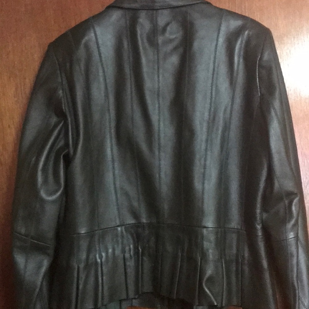 Green Leather Jacket - image 6